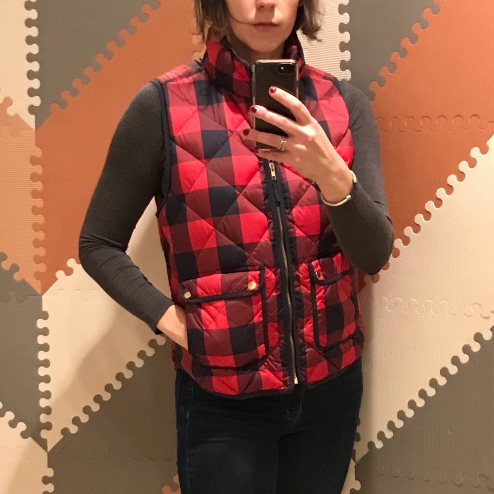 J Crew Plaid Vest